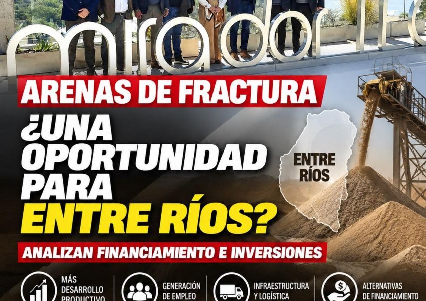 Arenas para Vaca Muerta: Banco Entre Ríos analiza financiamiento para impulsar proyectos en la provincia