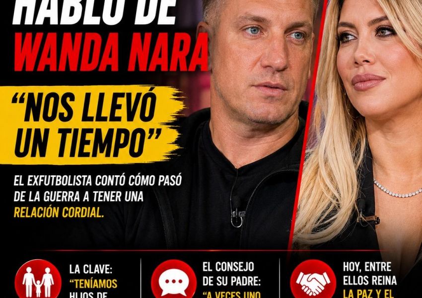Maxi López reveló cómo logró hacer las paces con Wanda Nara tras más de una década de conflictos