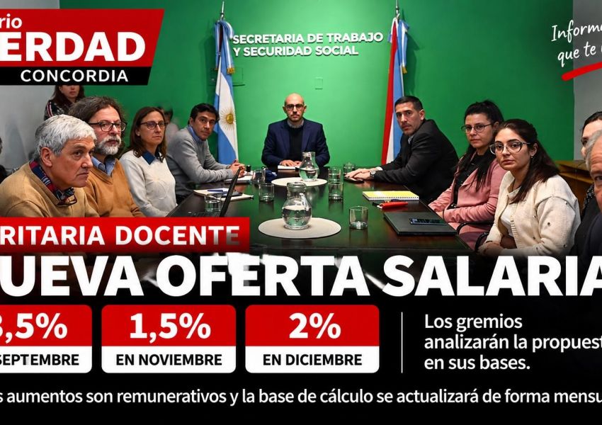 Paritaria docente: Provincia ofreció aumentos hasta diciembre y los gremios lo debatirán en las escuelas