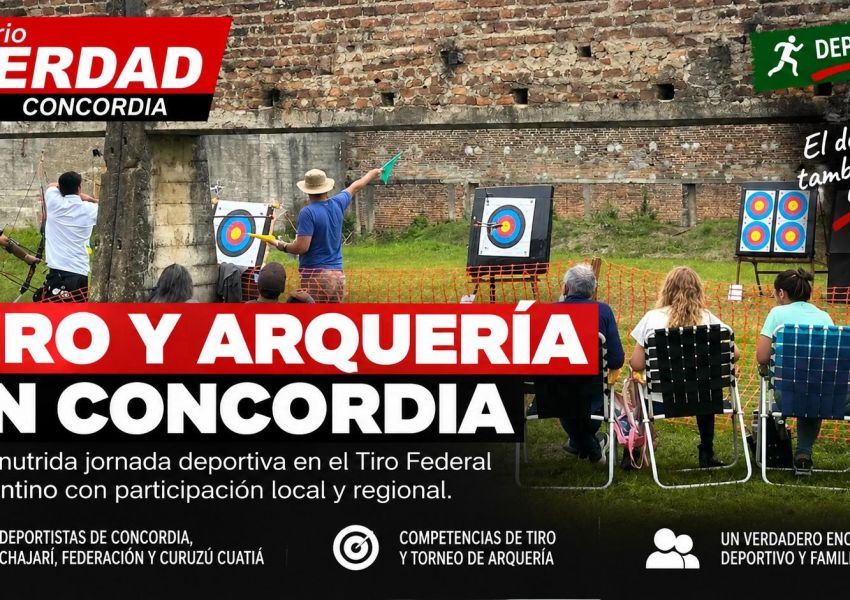 Tiro y arquería reunieron a deportistas de la región en una intensa jornada en Concordia